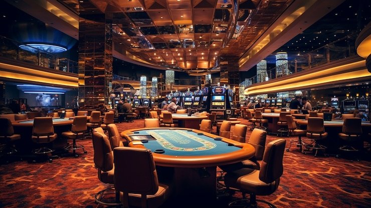 Interface permainan baccarat dengan kontrol taruhan yang intuitif
